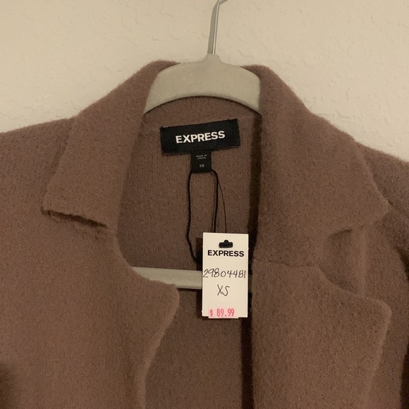 Express Cozy Notch Collar Duster Cardigan - Picture 7 of 10